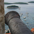 Cannon in Hvar fortress